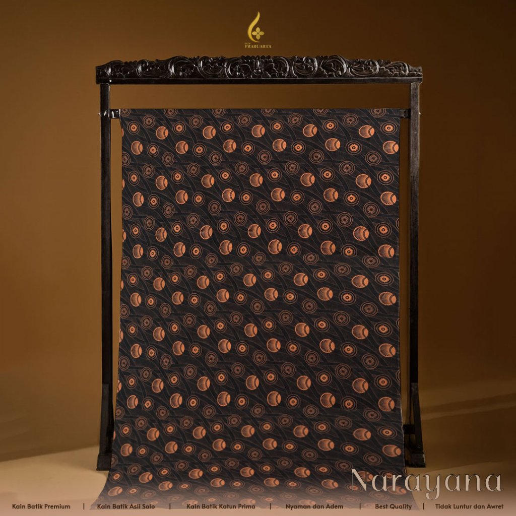 Batik Prabuarta - Kain Batik Solo Modern Premium Narayana Batik Katun Motif Gelap