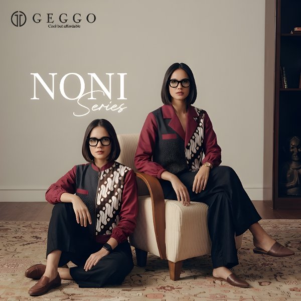 Geggo Official - NONI Series Outer Blazer Batik Wanita
