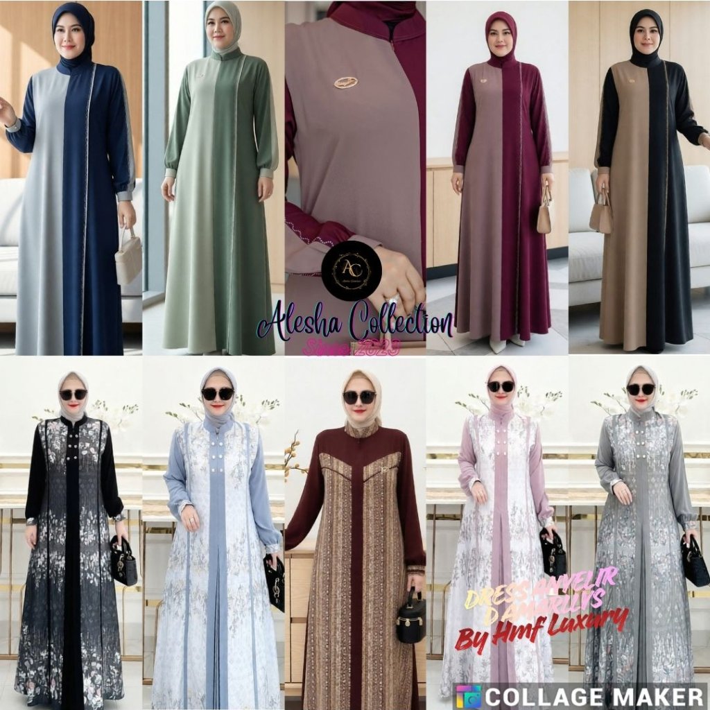 Gamis Terbaru Amarillys, Lily & Anyelir Dress By Nasya Original