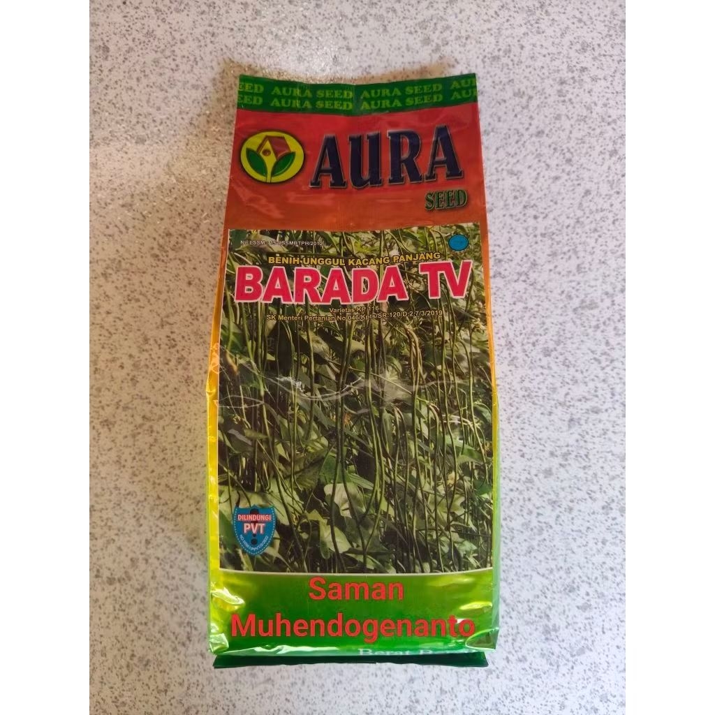 Benih Kacang Panjang BARADA TV 500 gram Aura Seed - Bibit Kacang Panjang BARADA TV