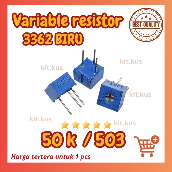 3362P trimpot variabel resistor Presisi 50K 50k 503 3362 p 3362 P 503
