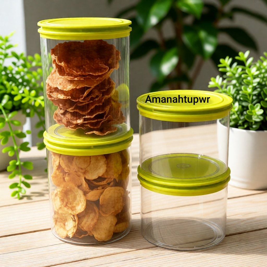 jolly keeper hijau tupperware toples kristal joli ijo