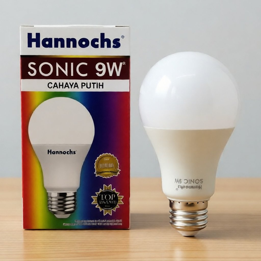 Bola Lampu Led 9 Watt Putih Hannochs Sonic