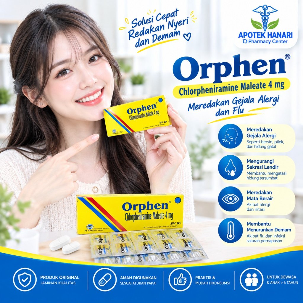 CTM ORPHEN 4MG - OBAT ALERGI