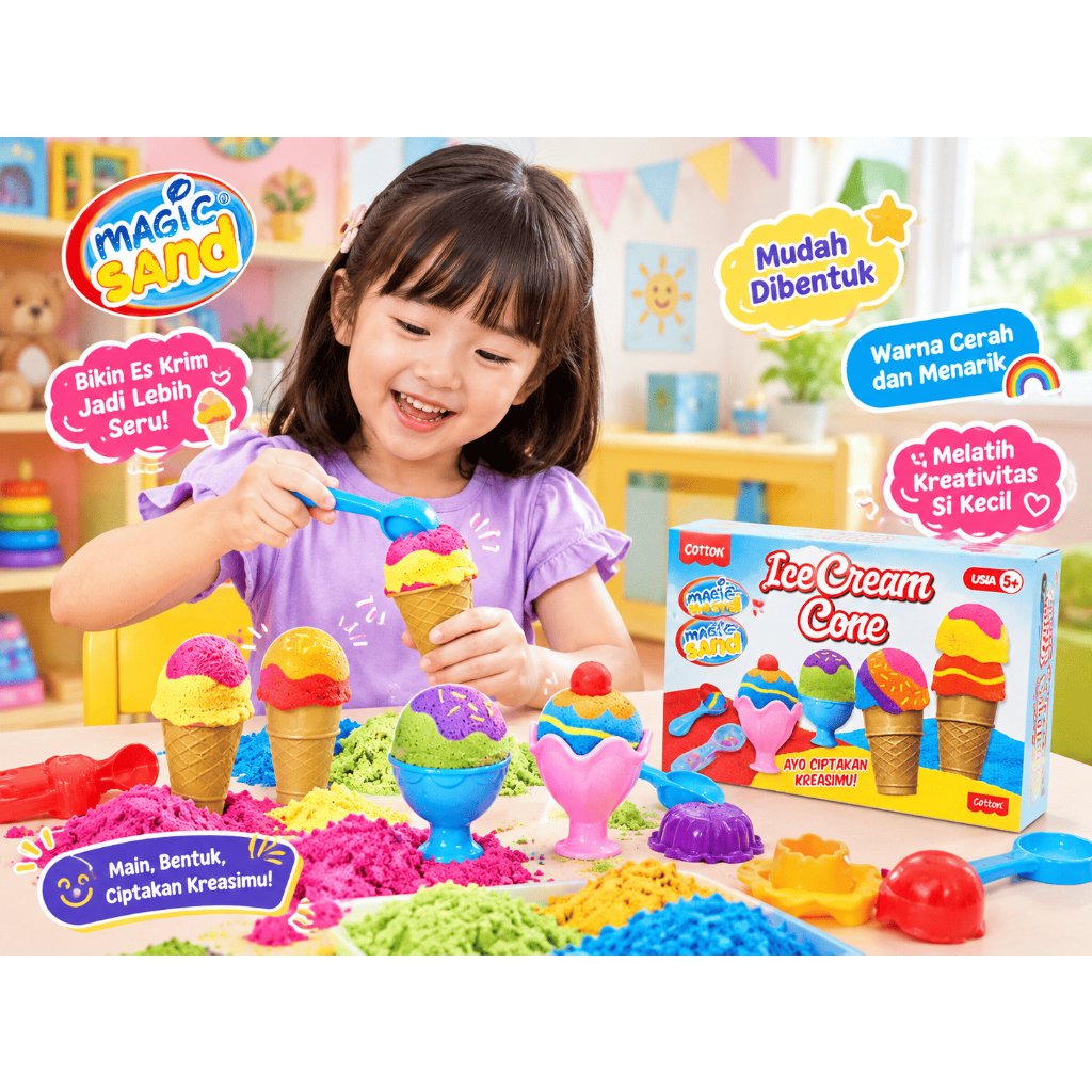Pasir Ajaib Mainan Anak Dan Cetakan 1 Set Lengkap Magic Sand Pasir Ajaib Tidak Lengket Mainan Anak