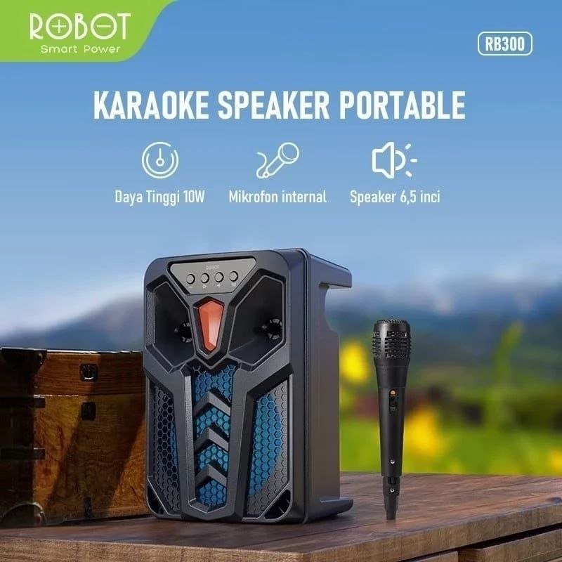 SPEAKER ROBOT RB300 | SPEAKER BLUETOOTH | SPEAKER PORTABLE | SPEAKER