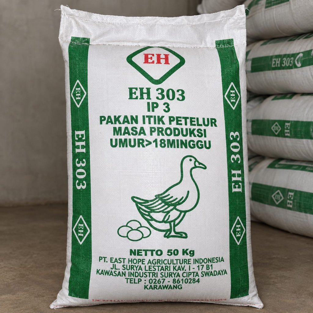 Pakan Itik Petelur EH 303 IP 3 Masa Produksi Umur >18 Minggu Netto 50 Kg