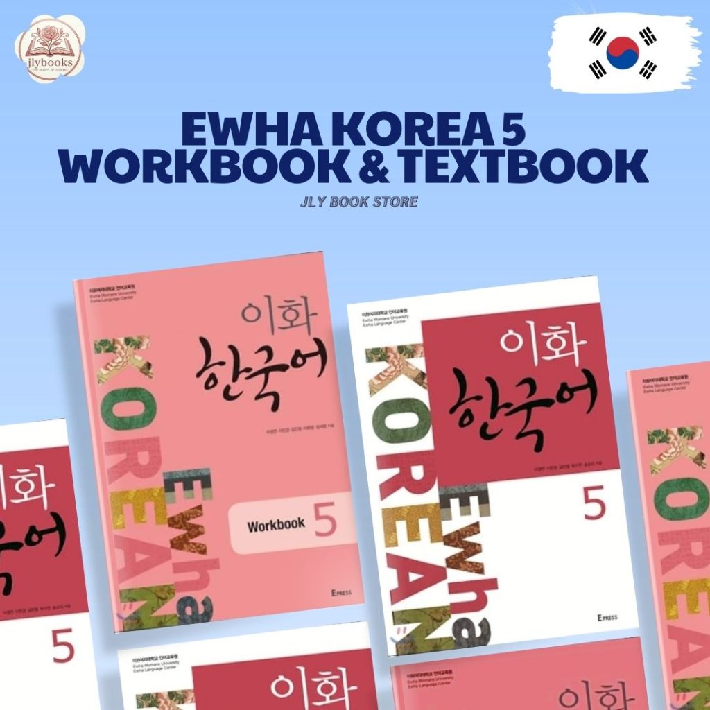 Buku Bahasa Korea Ewha korean Language 5 Textbook dan Workbook