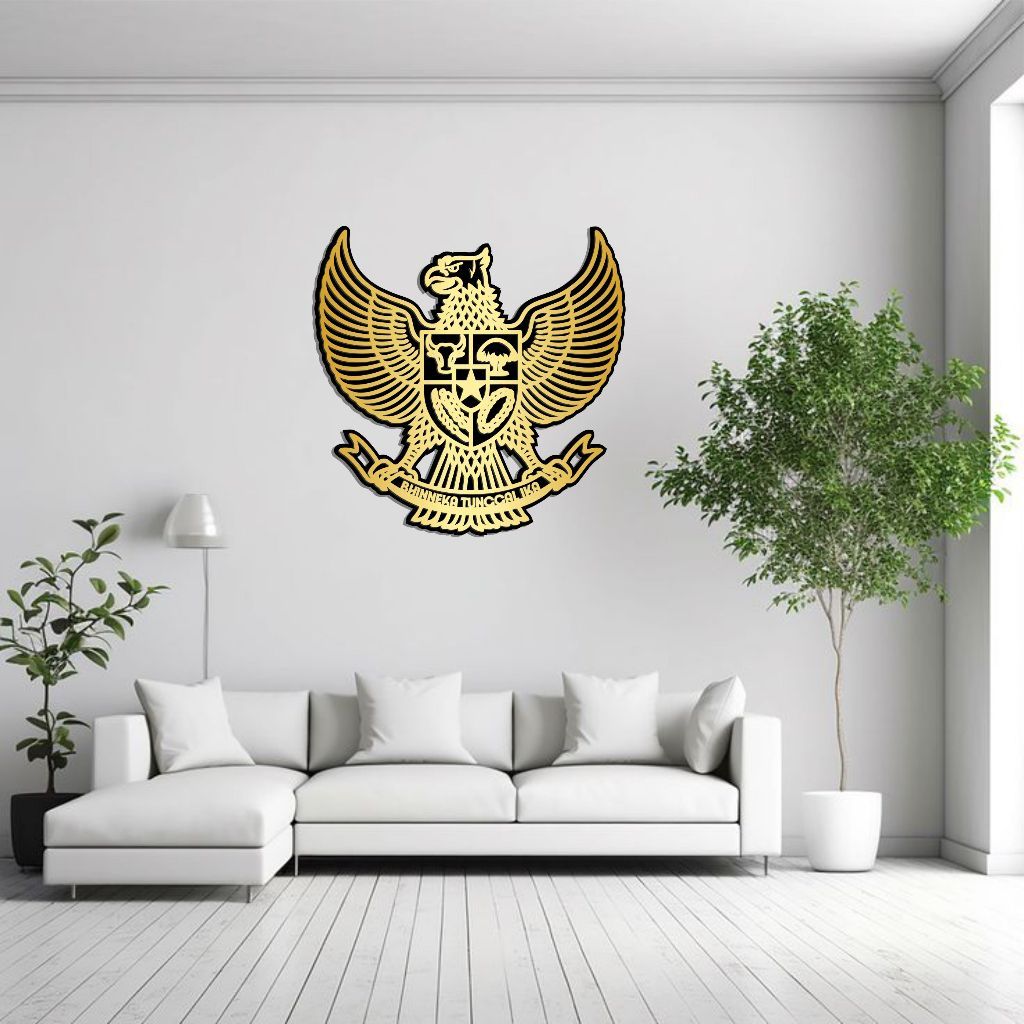 LAMBANG GARUDA INDONESIA - Hiasan Dinding 3D Berkarakter - Gagah - GARUDA PANCASILA