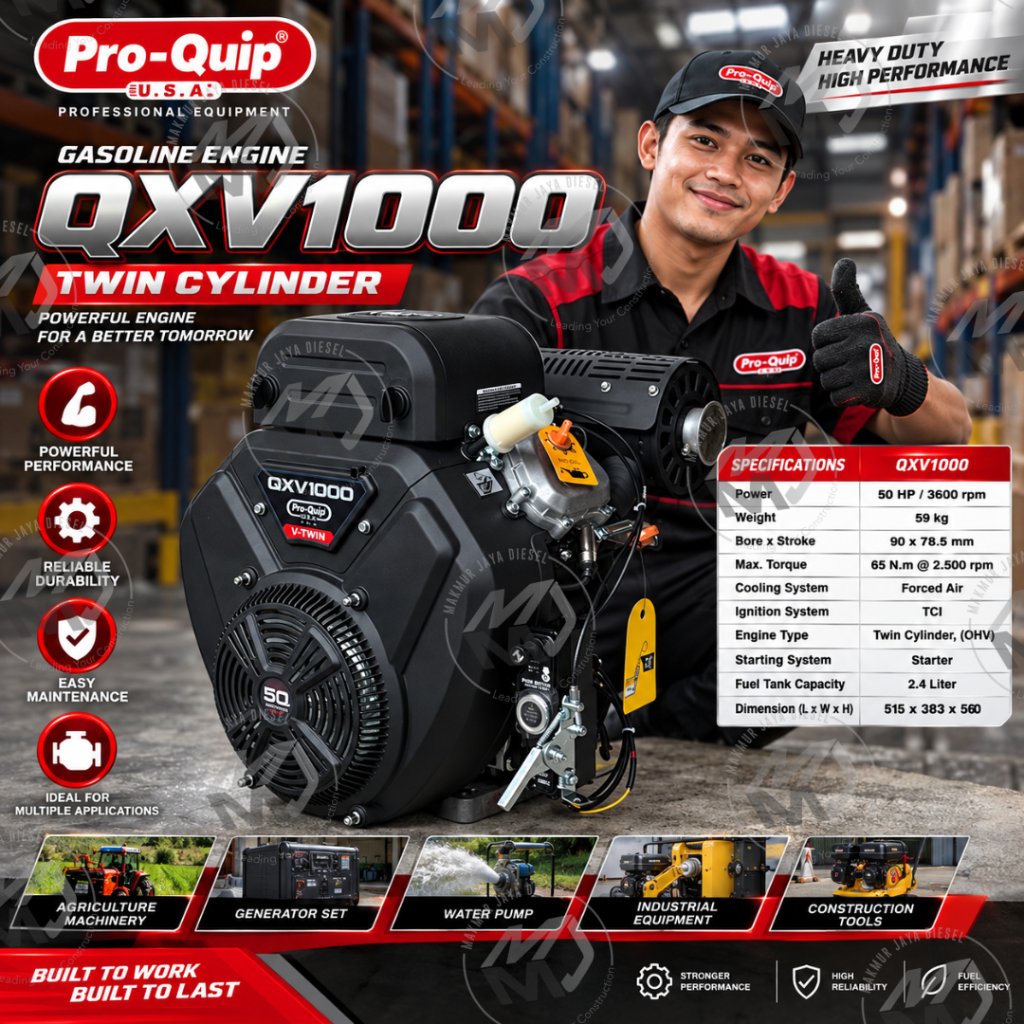 Engine HeavyDuty TwinTurbo / DualCylinder Pro-Quip USA QXV700/ QXV800/ QXV1000 - 38HP/ 42HP/ 50HP