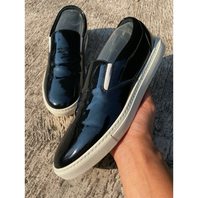 DSQUARED2 SLIP ON PATENT LEATHER - 100% AUTHENTIC - SIZE 41 - SEPATU SNEAKERS ITALY