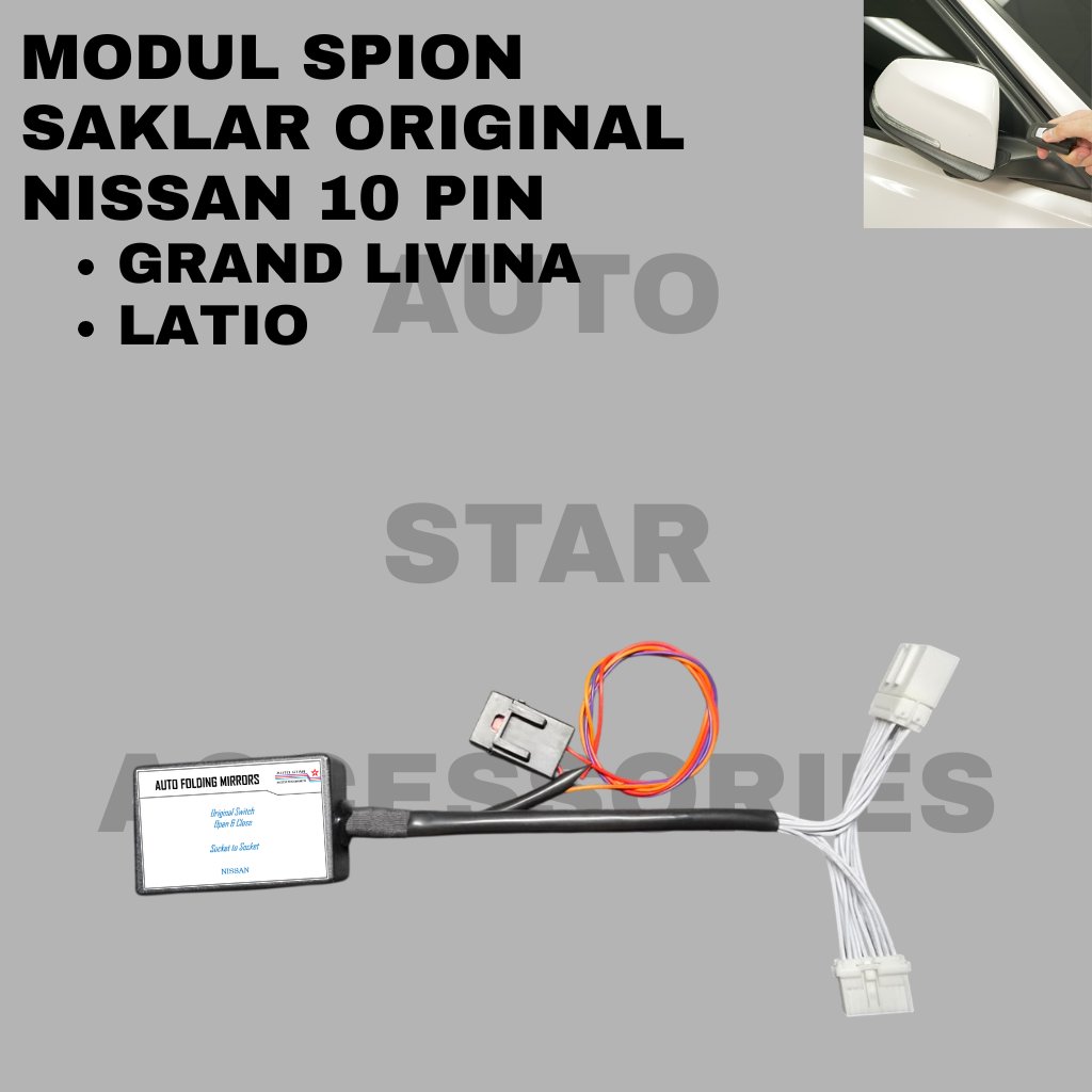 modul soket spion grand livina latio saklar original 10 pin / retract lipat buka tutup otomatis remo