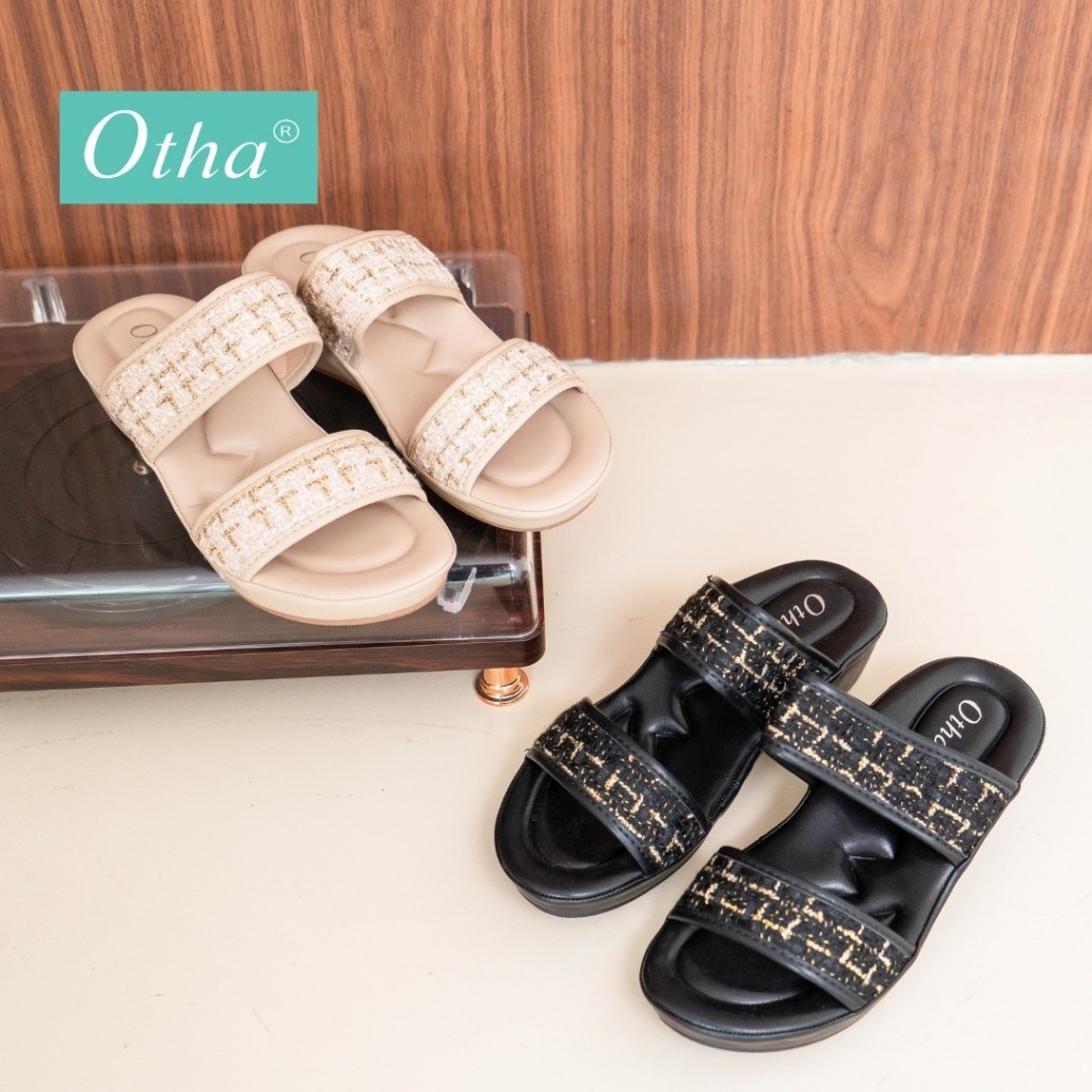 Otha Shoes - Wedges Sandal Wanita - H1165 OWK Tinggi HAK  -+ 3CM