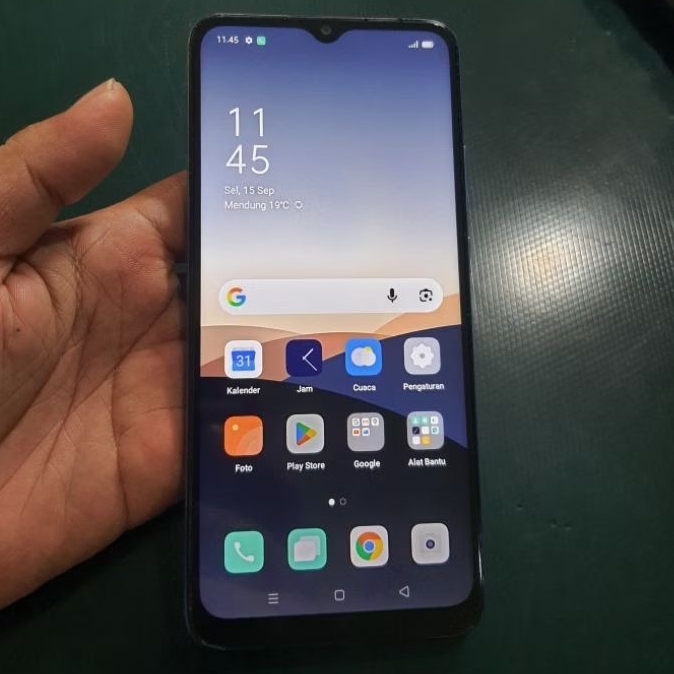 Hp seken Oppo A15s ram 6/128gb normal (baca deskripsi)