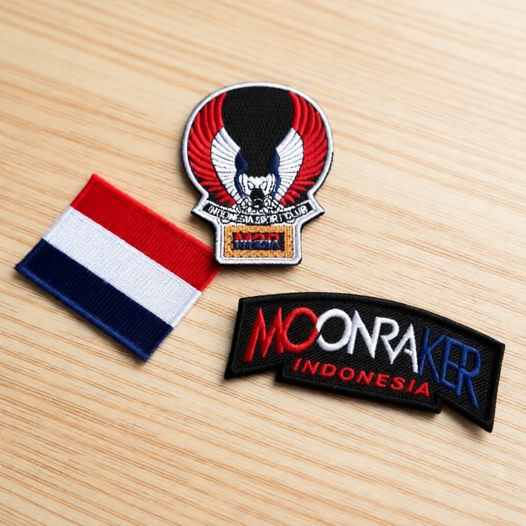 MOONRAKER PAKET BORDIR MOONRAKER PATCH INDONESIA ISI 2