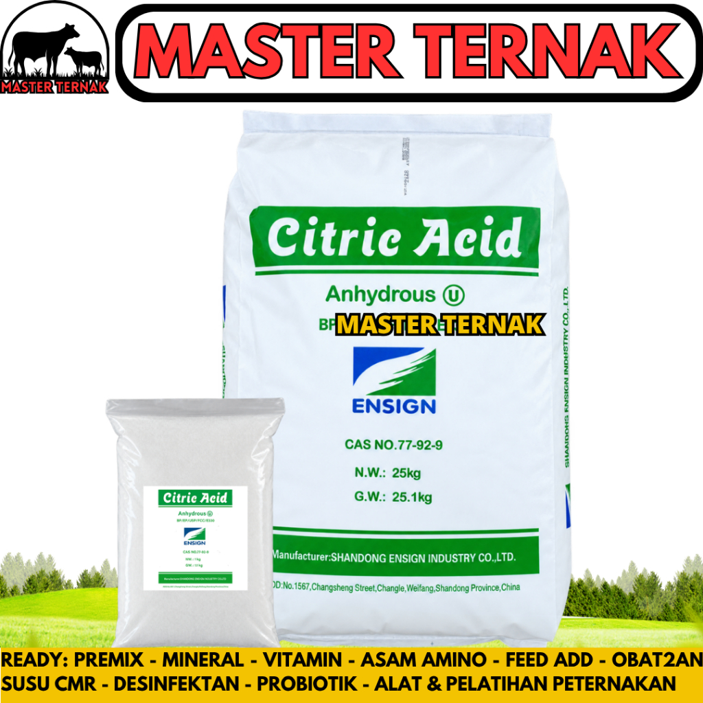 CITRIC ACID ANHYDROUS - Citroen Sitrun Food grade Sitrun Makanan - Asam Sitrat Citrun Acid Anhydrous