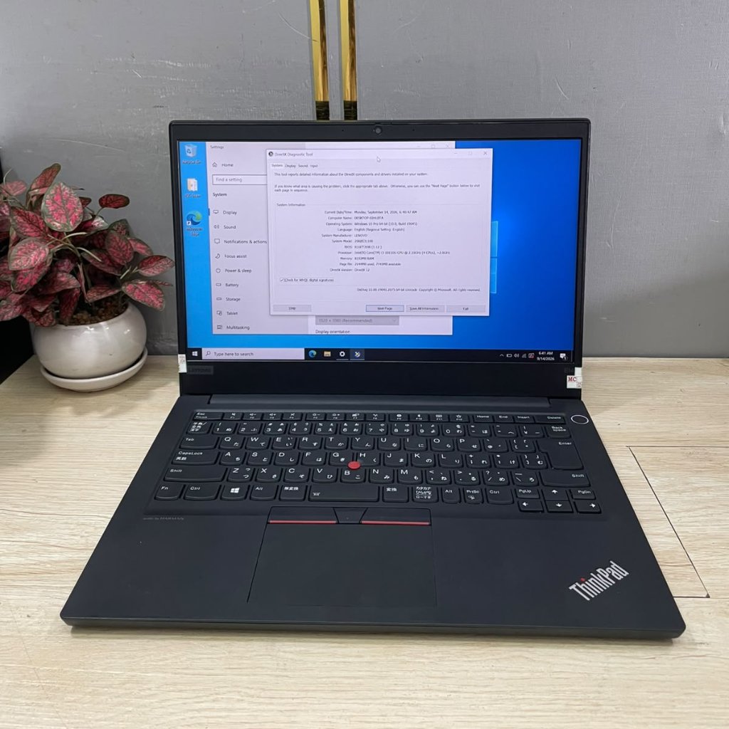 LENOV0 THINKPAD E14 CORE I3 GEN10 8/256 LAYAR 14 INCH
