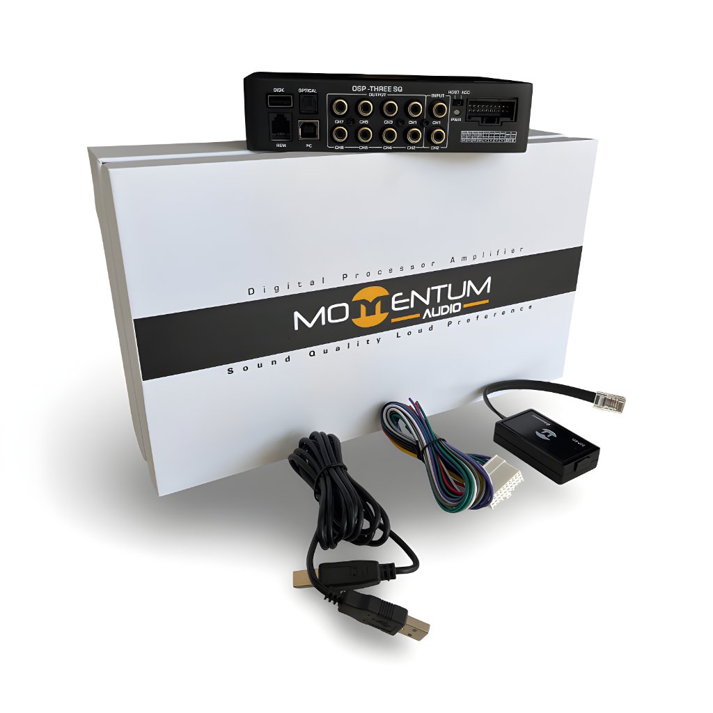 Momentum Audio DSP-Three SQ Processsor Digital Amplifier Audio dengan Input Output Bluetooth