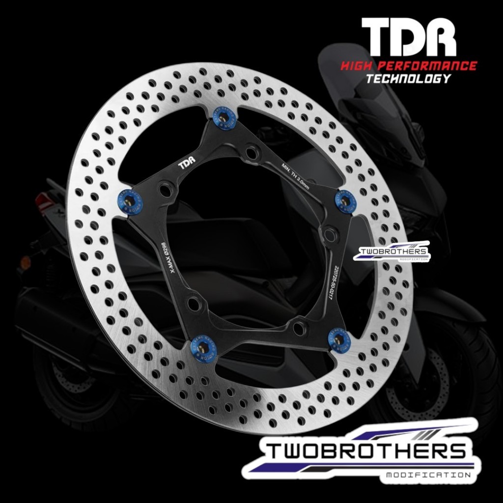 Piringan Cakram Xmax 300 Mm Posisi Depan Full Floating TDR Shuriken // Piringqn TDR Shuriken Full Fl