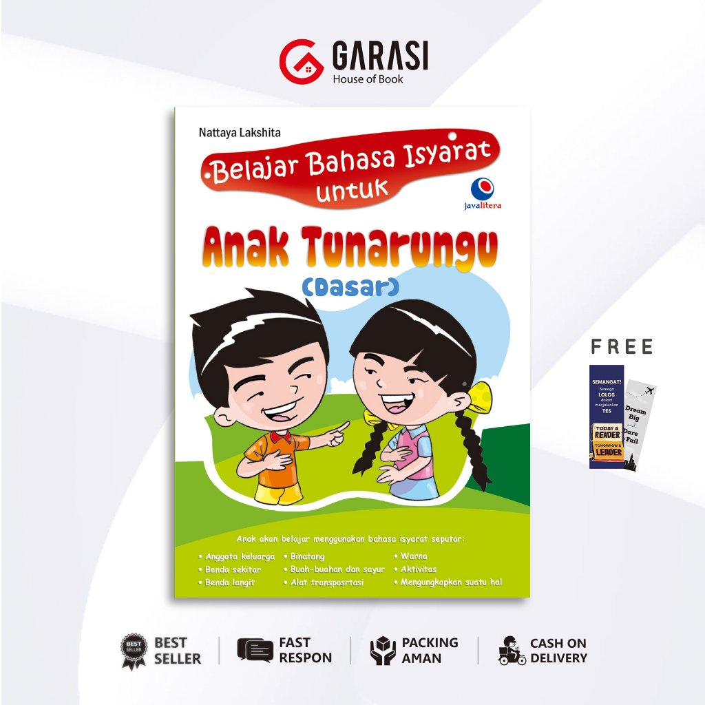 Buku Belajar Bahasa Isyarat untuk Anak Tunarungu Dasar dengan metode Bisindo