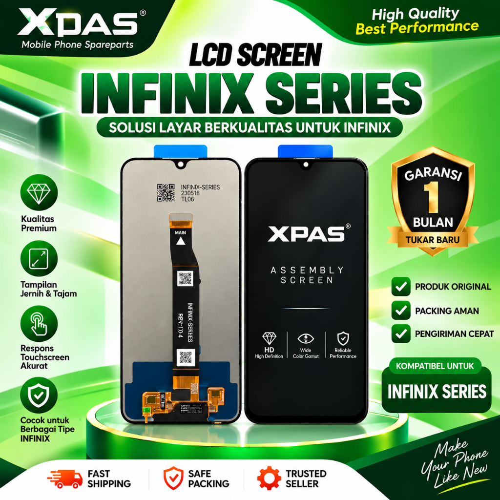 LCD INFINIX HOT 12i XPAS ORIGINAL