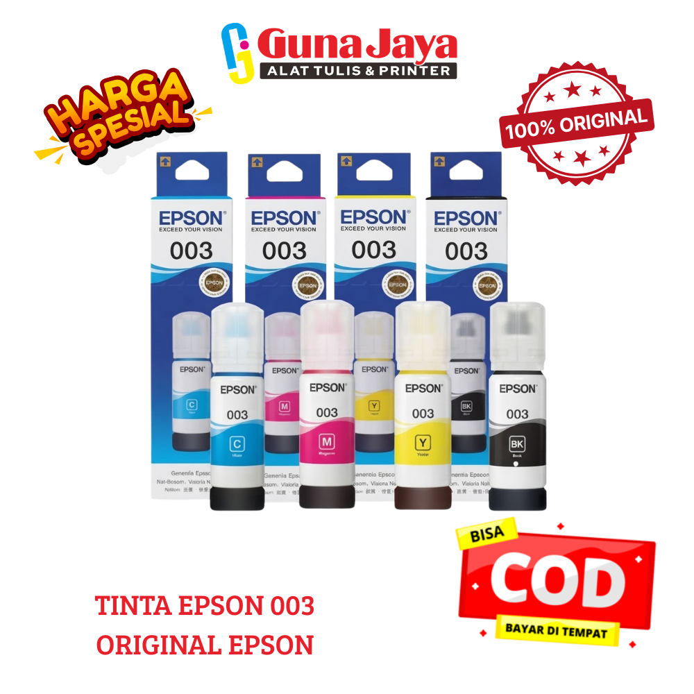 Tinta Printer Epson 003 Original - Tinta Epson 003