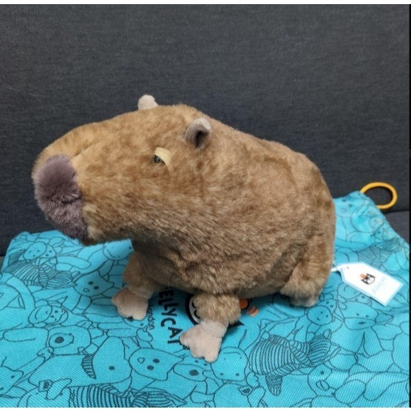 JELLYCAT Clyde Capybara Plush Bag Charm -Jellycat Original