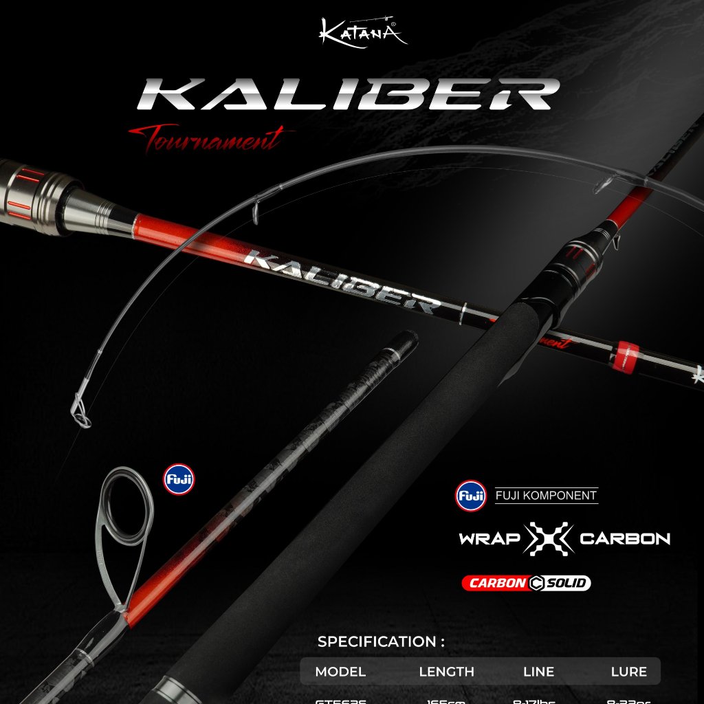 Joran Pancing KATANA KALIBER GT60S / 180CM Ring Guide Sudah Fuji Galatama Series Full Busa Eva
