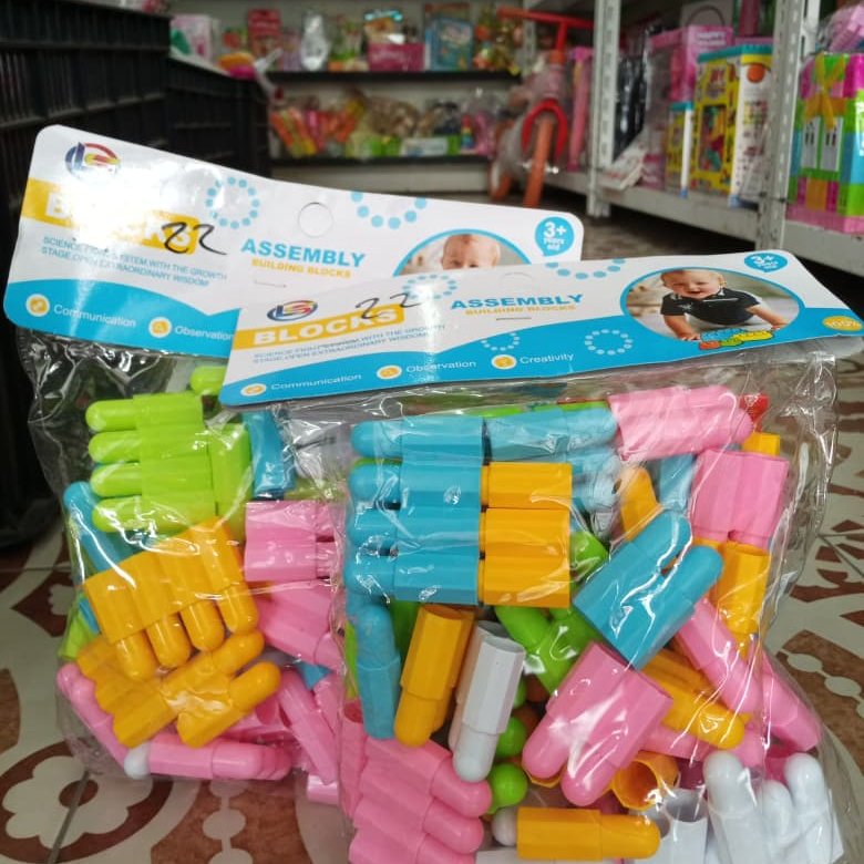mainan anak block pake assembly lb8