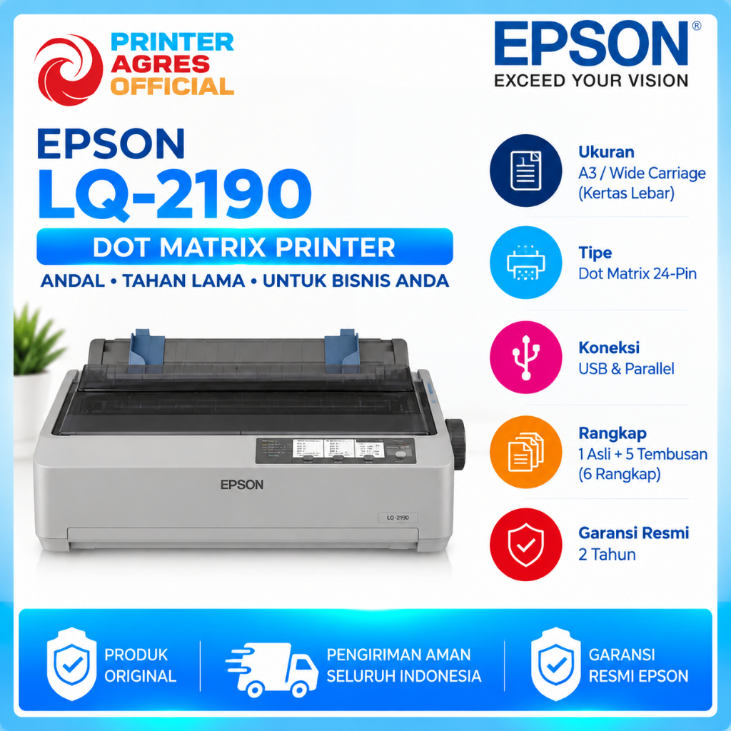 EPSON Printer Epson Dotmatrix LQ2190 EPSON LQ-2190 LQ 2190 A3+