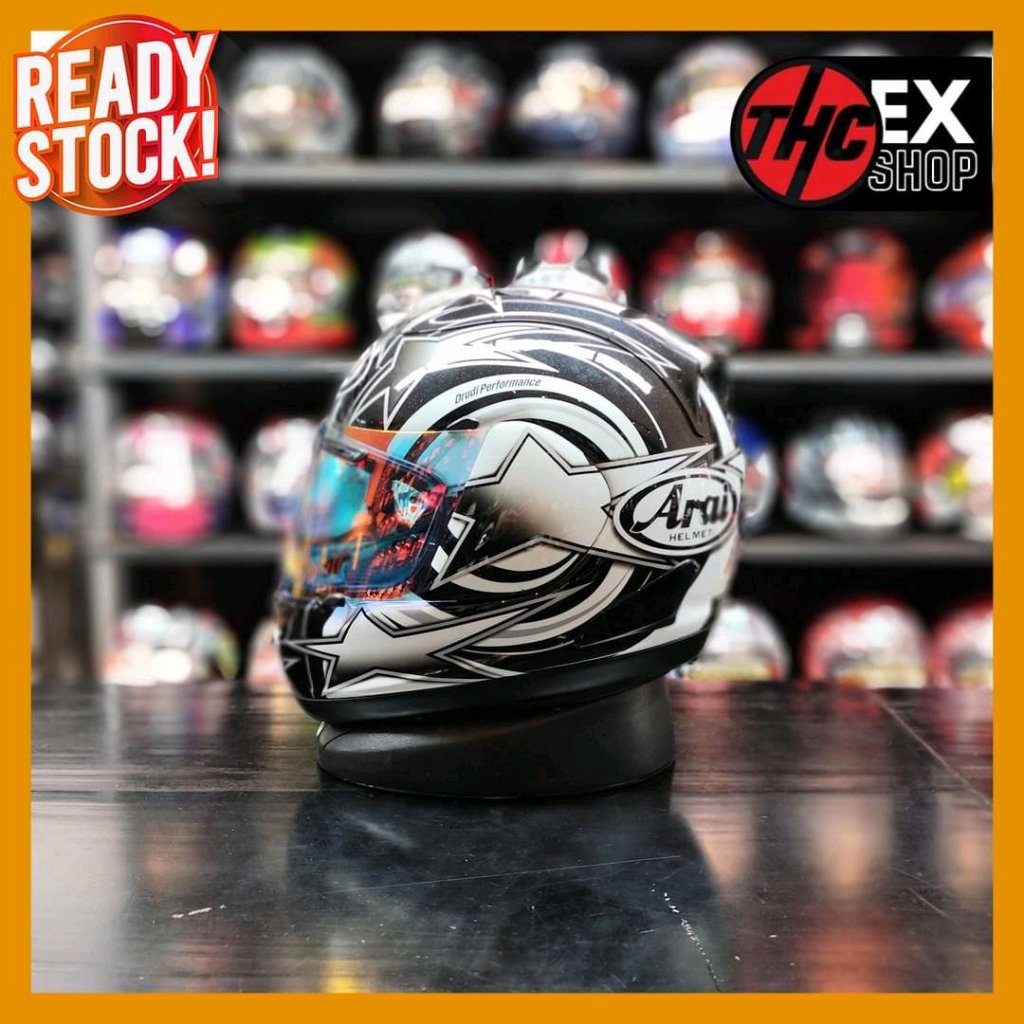 HELM ARAI RR5 EDWARD STAR BLACK SIZE M 2ND FULL FACE HELMET SECOND