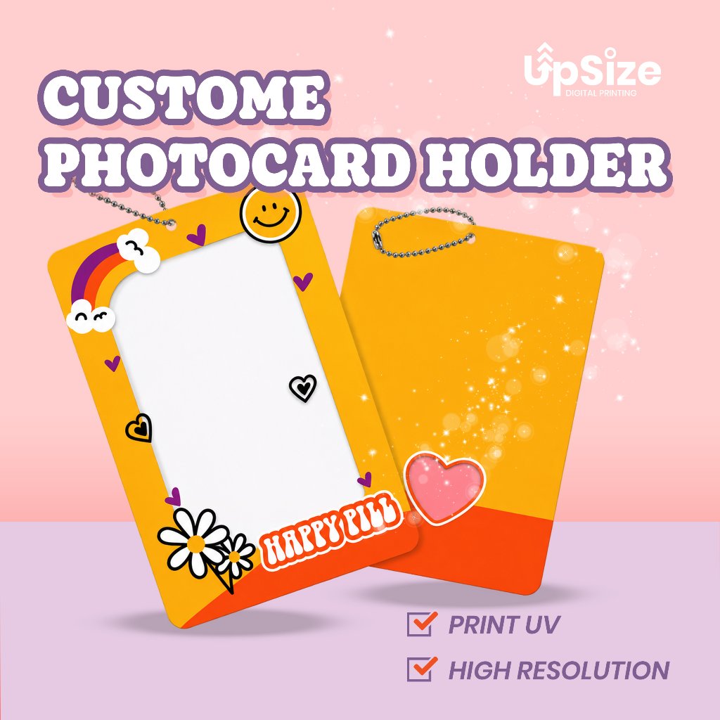 [ PREMIUM ] CUSTOM ACRYLIC PHOTOCARD HOLDER KEYCHAIN | Custom PC Holder | Print 2 SISI