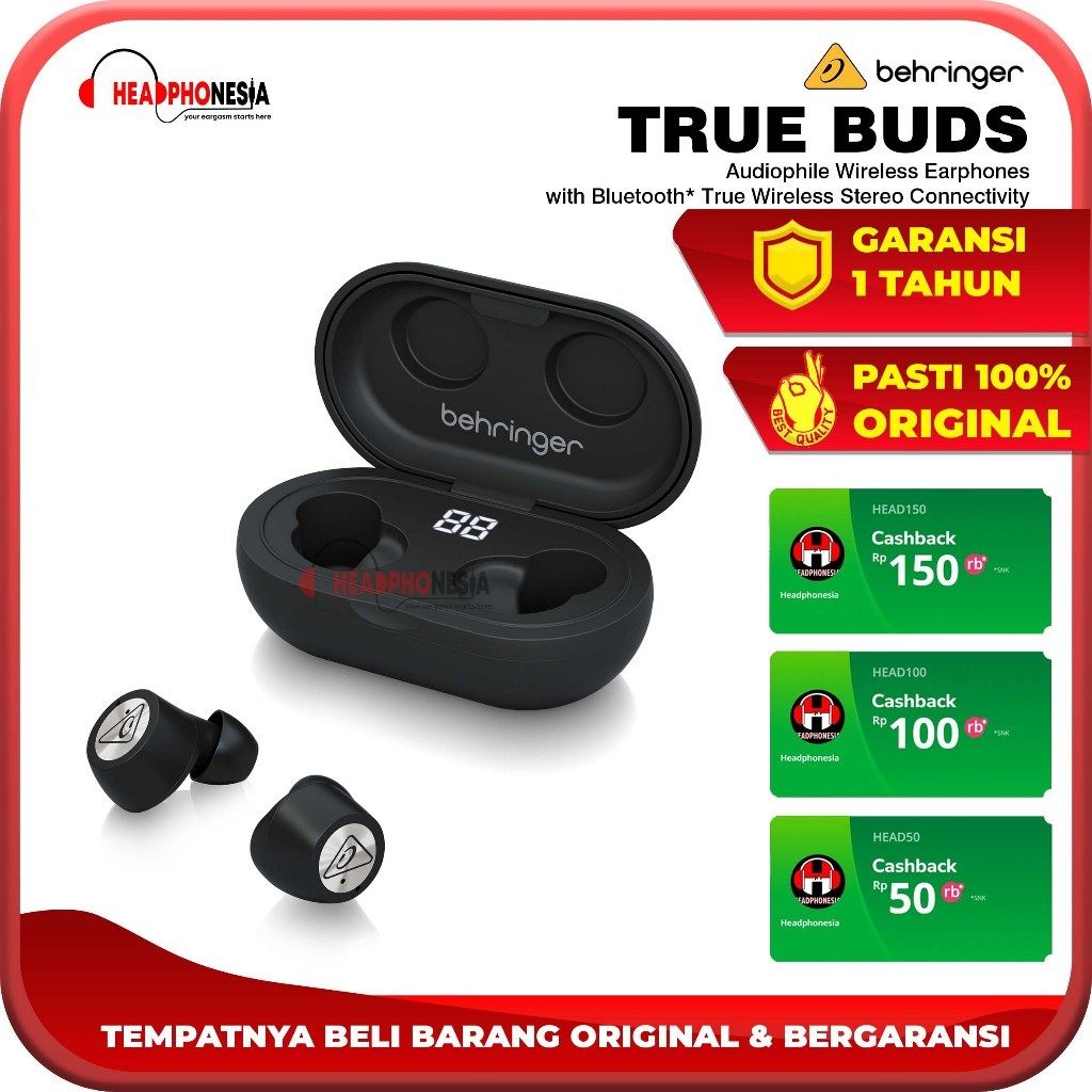 Behringer True Buds Wireless Bluetooth Earphones