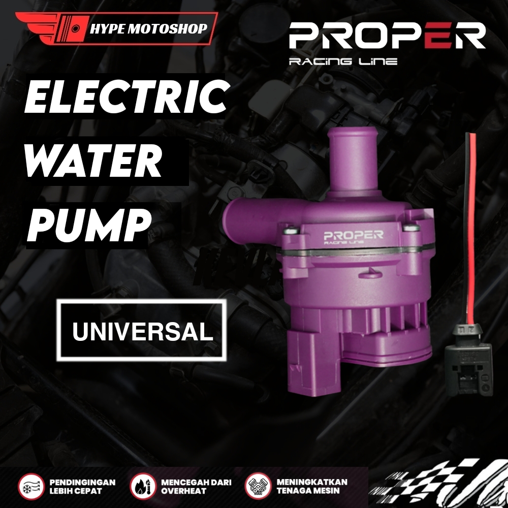 EWP Radiator PROPER RACING LINE Universal EWP PROPER UNIVERSAL Elektrik Waterpump Proper Racing Line