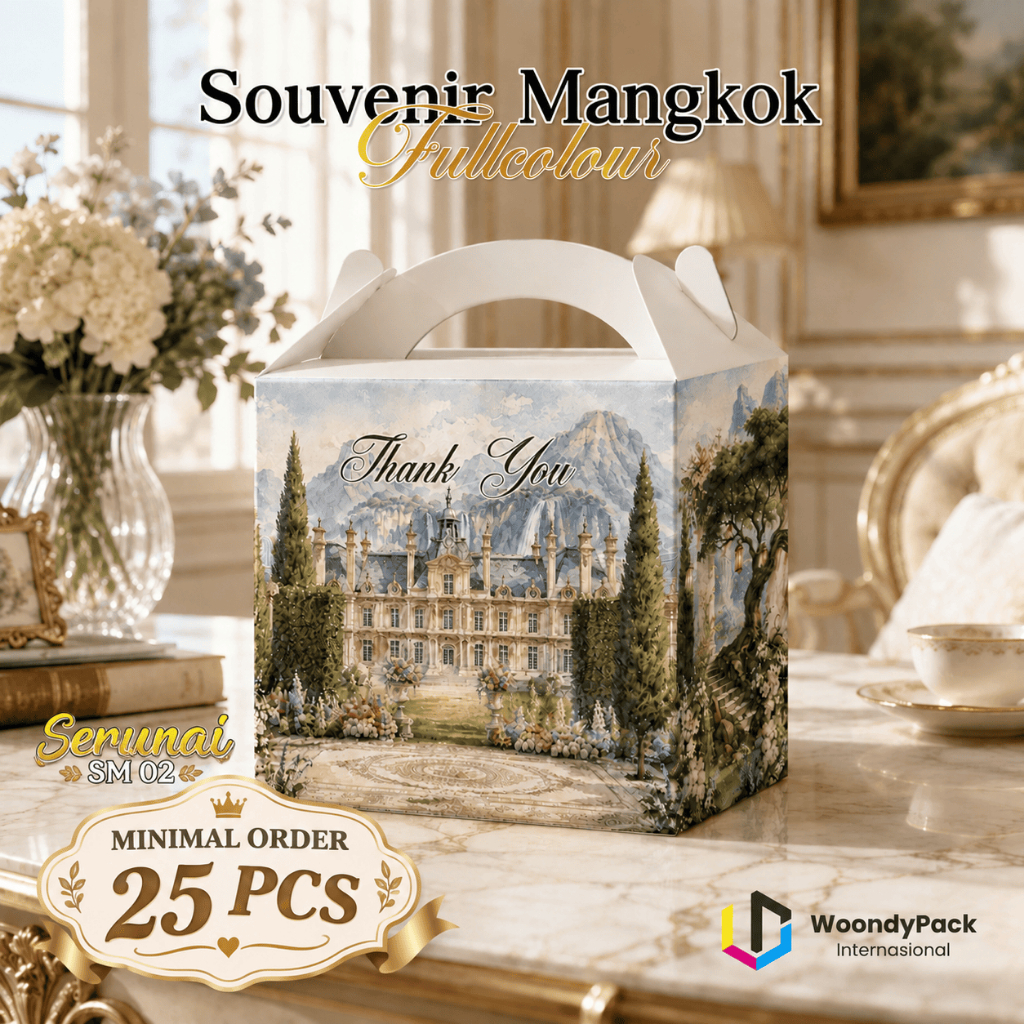 Box Mangkok Two Tone Premium - Box Mangkok Souvenir Pernikahan Ready Stock Serunai SM 02