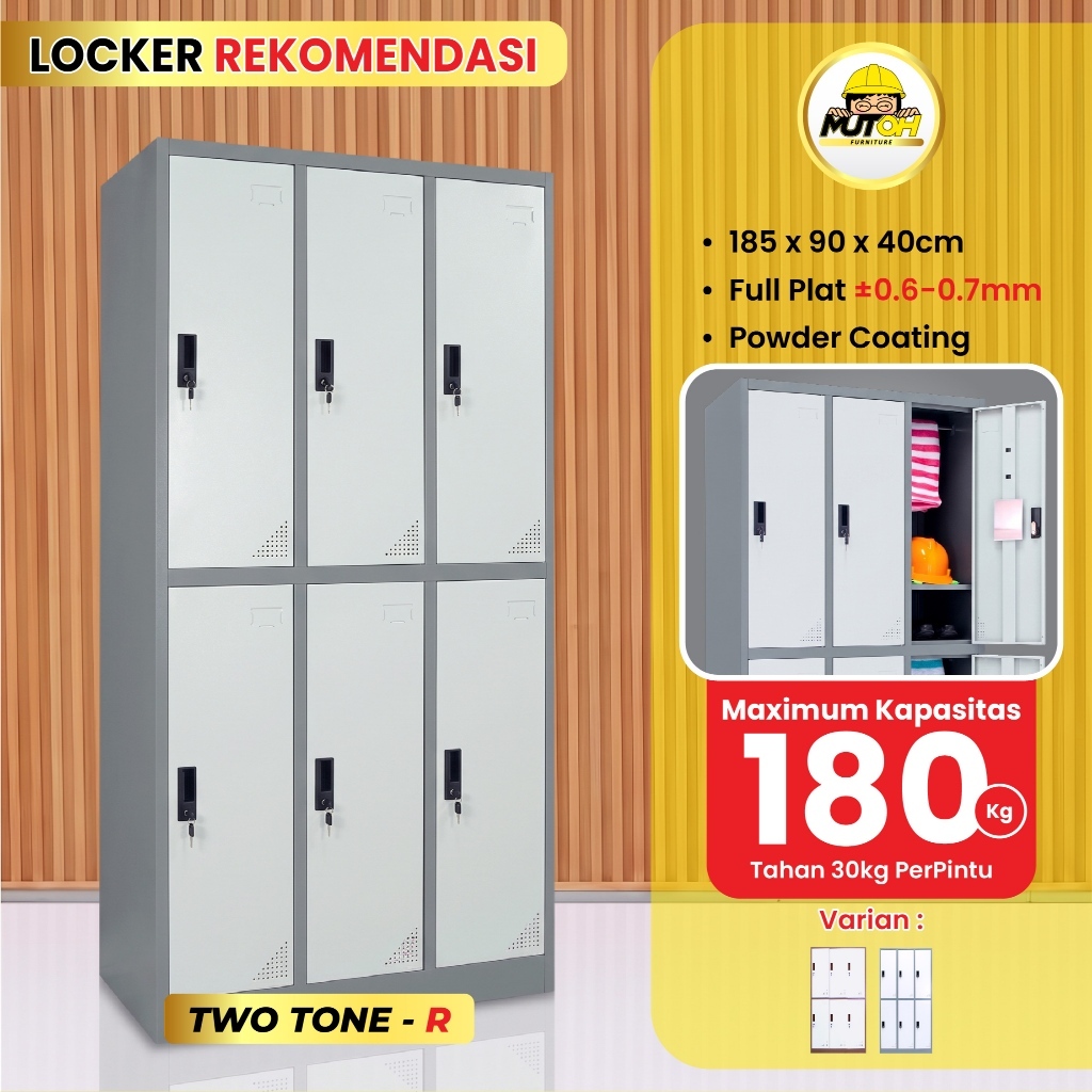 MUTOH SERIES | Loker besi 6 pintu lemari locker besi 6 pintu