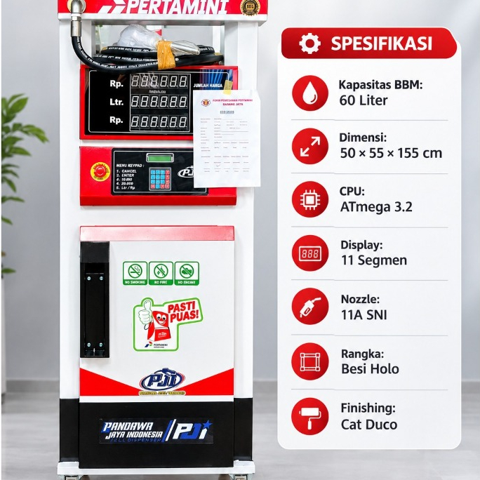 POM MINI - Pertamini Digital 1 Nozzle 60 Liter (Produk PJI)