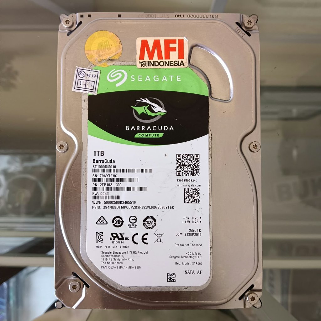 HDD PC SEAGATE BARRACUDA 1TB MFI