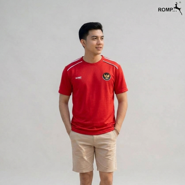 ROMP T-SHIRT DRY FIT Jersey Logo Garuda