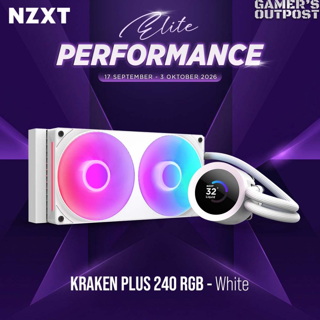 NZXT Kraken Plus 240 RGB AIO Liquid Cooler with LCD Display