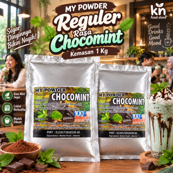 Powder Choco Mint - Choco Mint Powder 1 kg- Bubuk Minuman Rasa ChocoMint