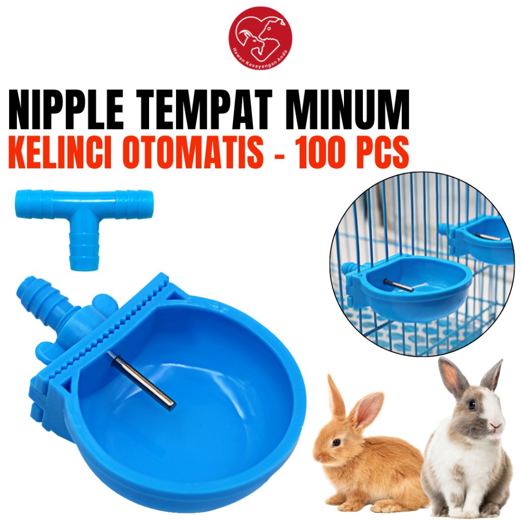 100 set Tempat Minum Kelinci Nipple Kelinci Otomatis / Nipel Niple Dot Tempat Minum Kelinci Hamster