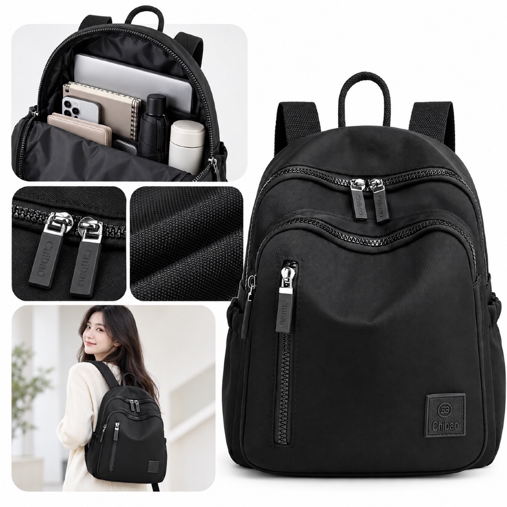 FDG_ TAS RANSEL WANITA CIBAO 1728 MODEL KOREA BACKPACK REMAJA WANITA TAS SEKOLAH KULIAH KERJA FASHIO