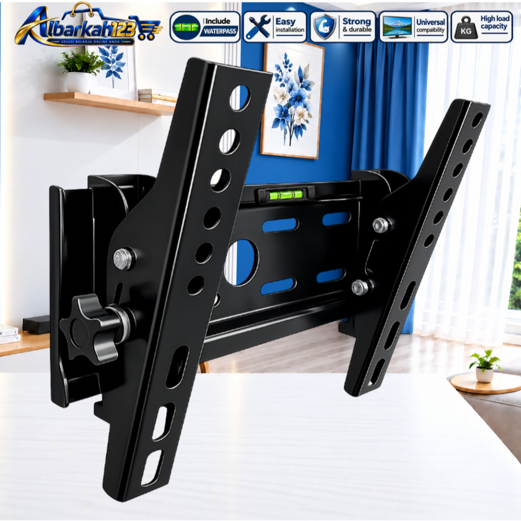 Bracket TV LED 17" - 43" Universal Nunduk Tegak cocok untuk TV LED LCD SMART TV