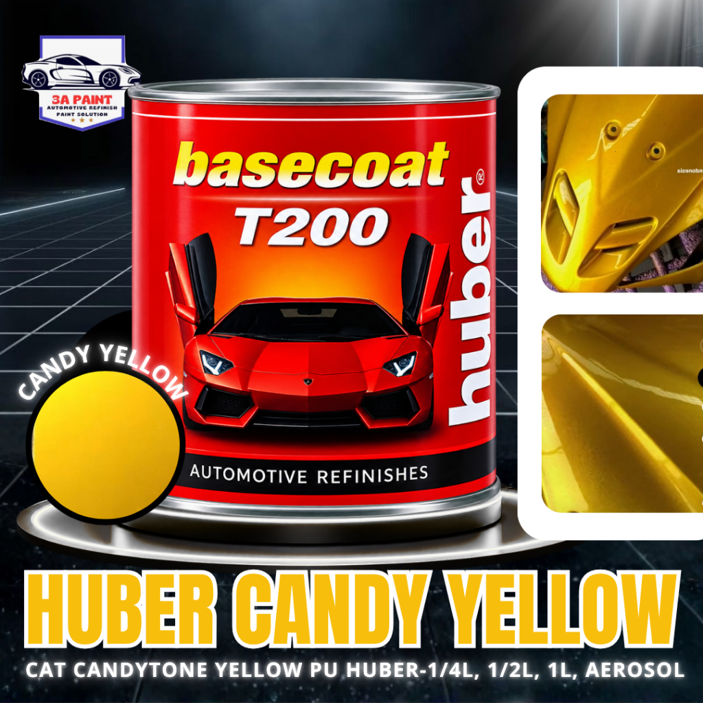 Cat PU Candy Yellow/ Gold Kuning - Huber
