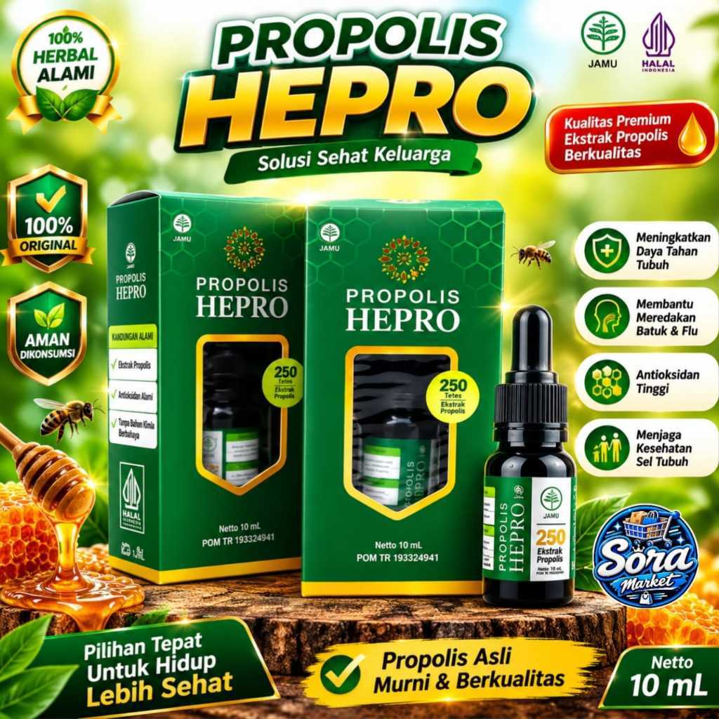 Propolis Hepro 10 ml Propolis Trigona Hepro BPOM