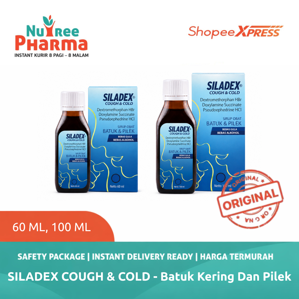 SILADEX BATUK PILEK SIRUP 60 ML 100 ML- BIRU