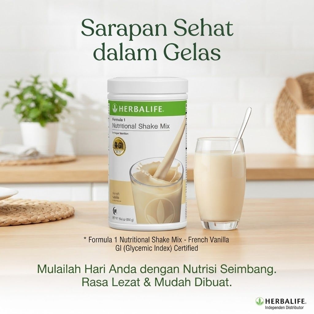 PROMO Shake Rasa Vanilla ecer 100gram Original 100% / Herbalife Original 100%
