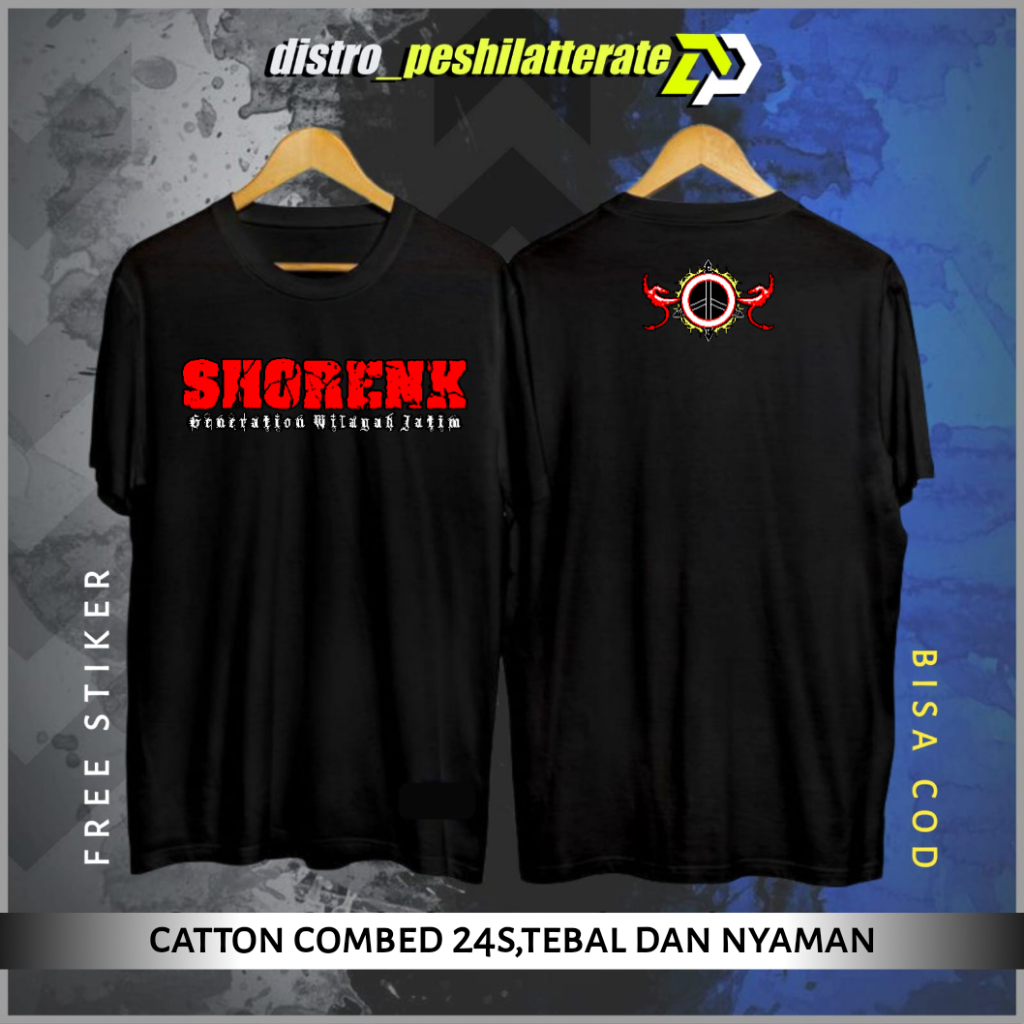 KAOS SHORENK SIMPLE KATUN COMBAD 24S PREMIUM A1