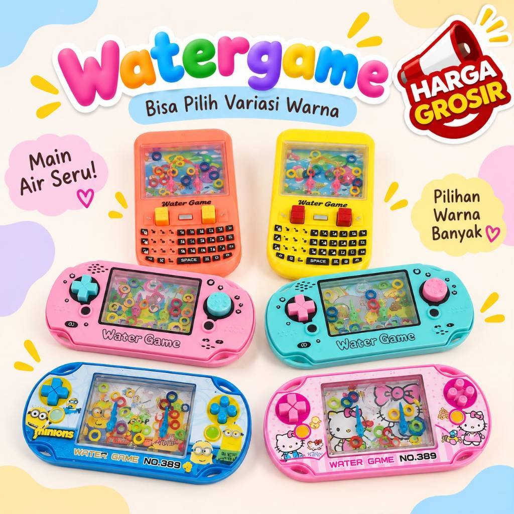 Mainan Anak WATER GAME GIMBOT AIR/ big psp watergame/ mainan air ring/ gimbot - GROSIRMAINANJKT